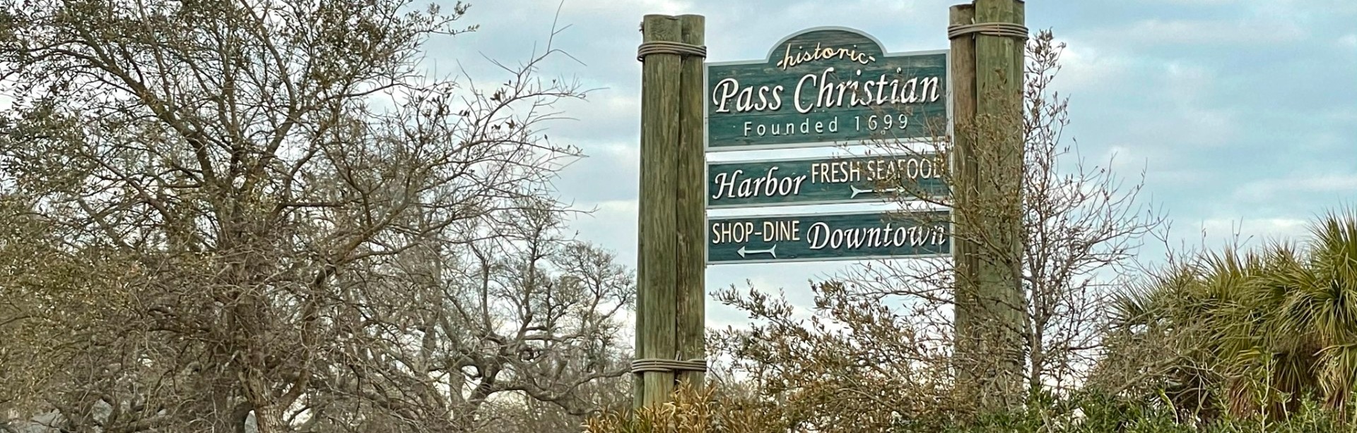 Pass Christian Harbor Sign